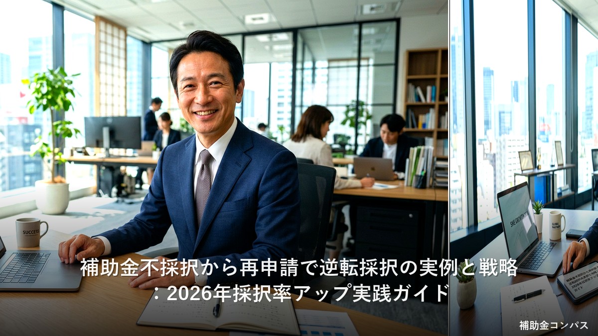 補助金不採択から再申請で逆転採択の実例と戦略：2026年採択率アップ実践ガイド