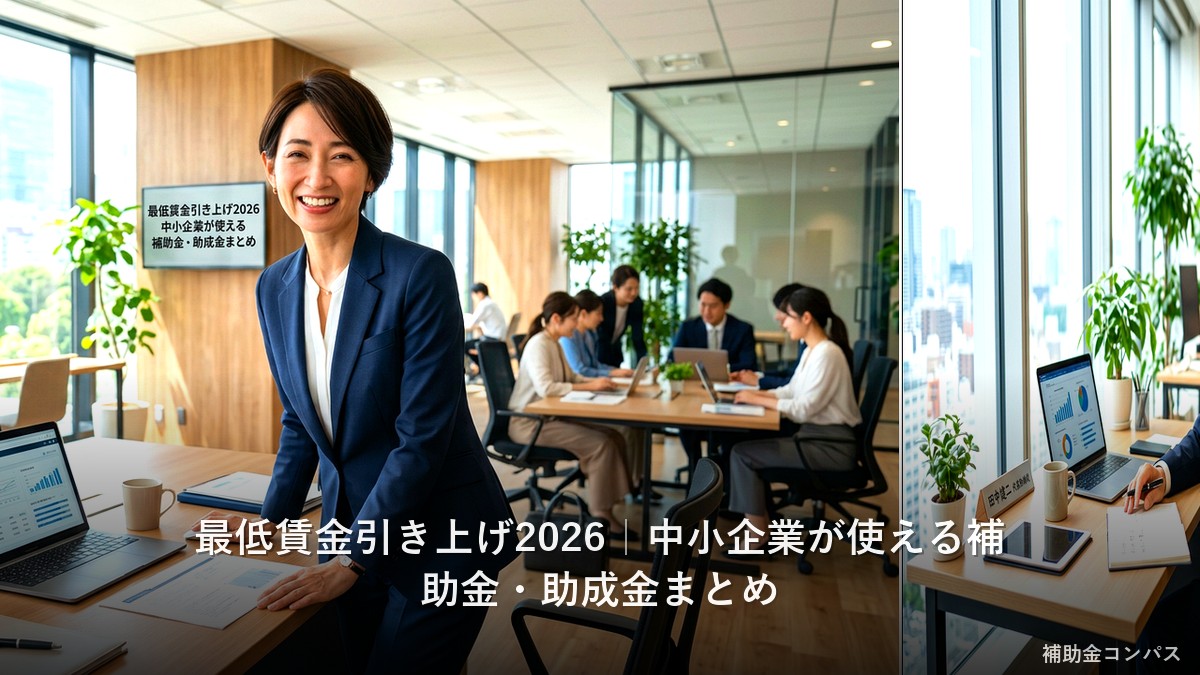 最低賃金引き上げ2026｜中小企業が使える補助金・助成金まとめ